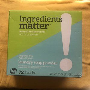 Ingredients Matter - Laundry Soap powder